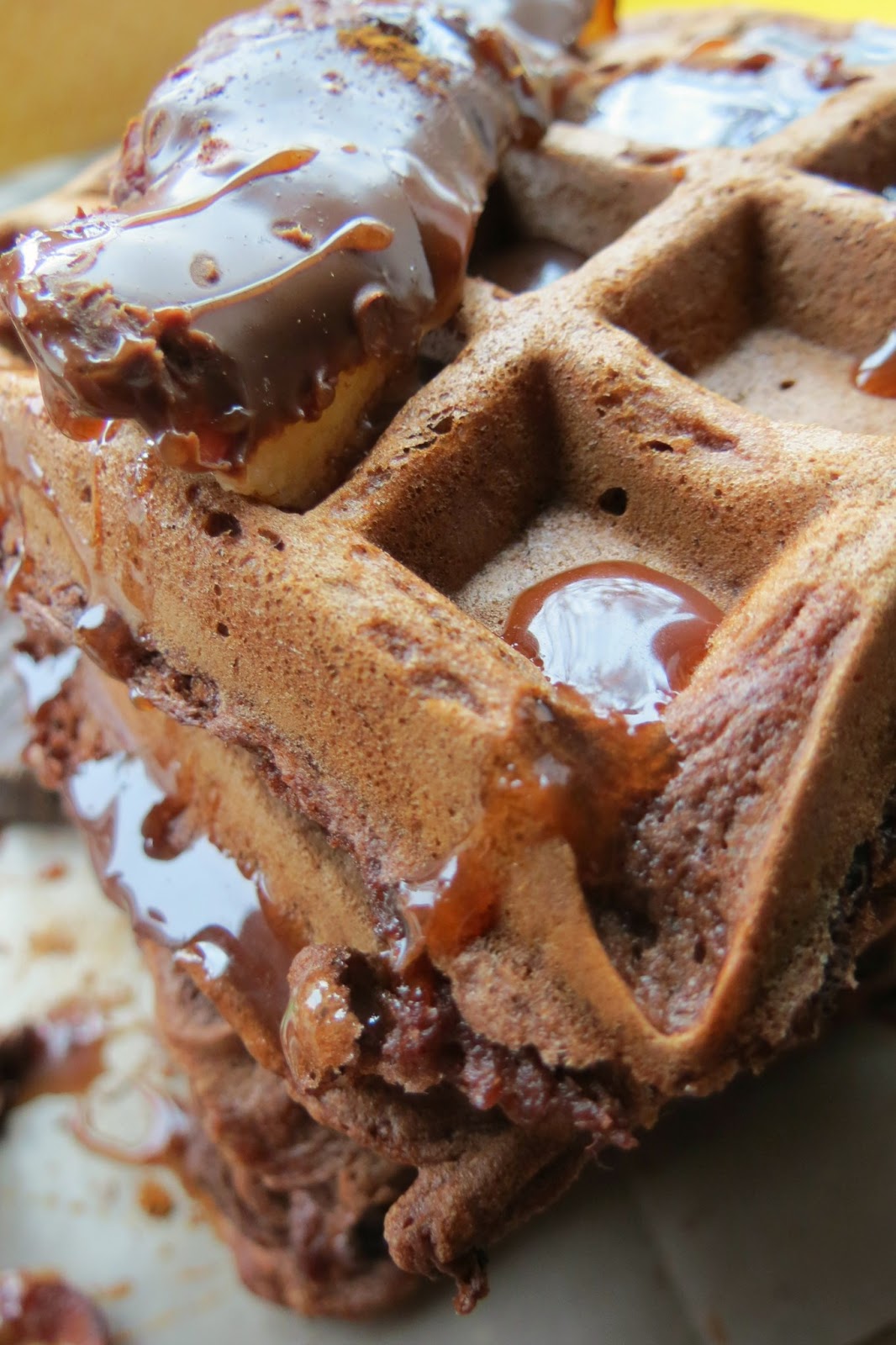 chica chocolatina Mexican Chocolate Waffles & Mexican Chocolate Bacon