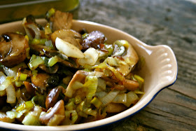 Cooked By Sara Mae: Sauteed Mushroom and Leeks