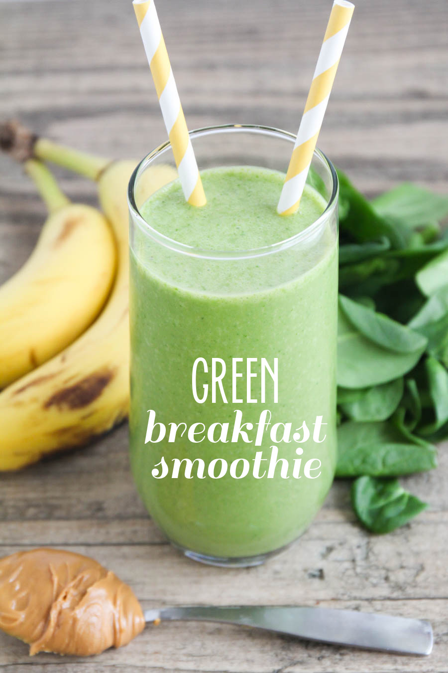 This easy and totally delicious dairy free green breakfast smoothie is the perfect energizing start to your day!
