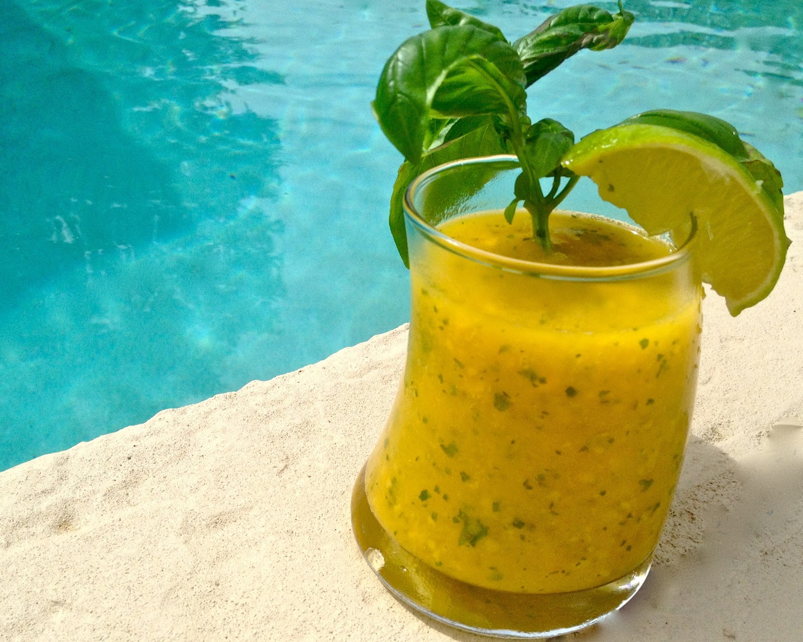 Mango Basil and Lime Daiquiris for National Rum Day Dash of Les