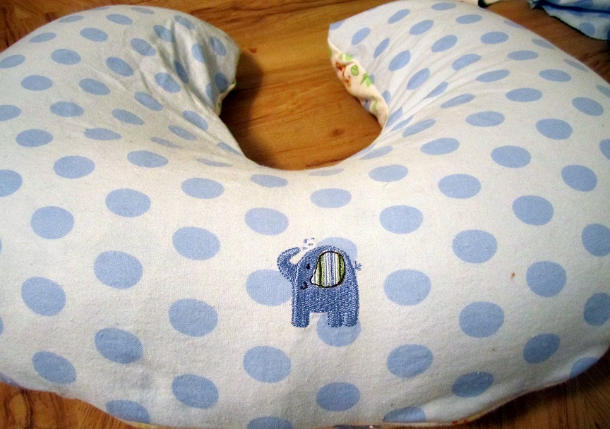 always looking up Boppy cover from old receiving blankets