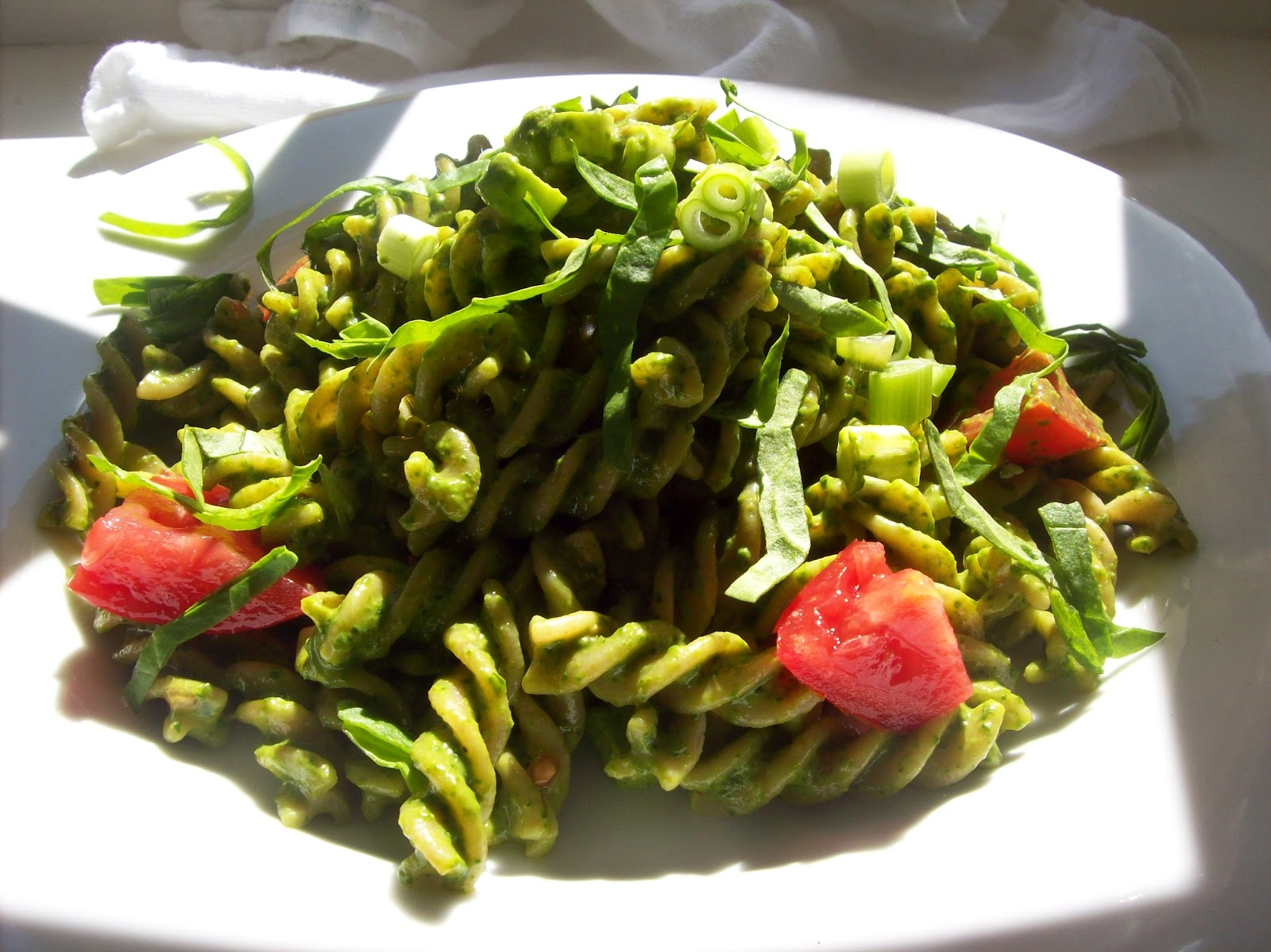 Napa Farmhouse 1885™ whole wheat pasta with spicy spinach & peanut