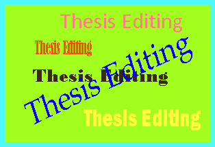 fix my thesis