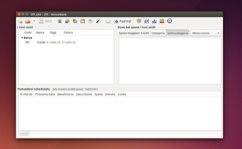 HomeBank in Ubuntu