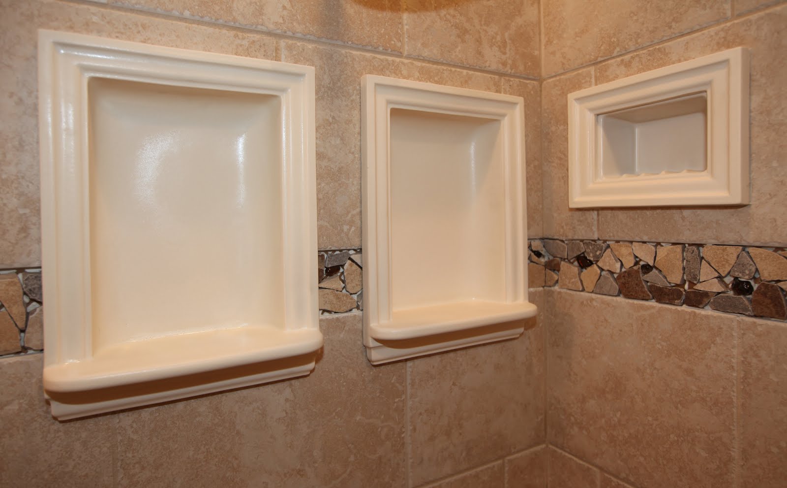 bathroom shower bases Bathroom Remodeling Design Ideas Tile Shower Niches