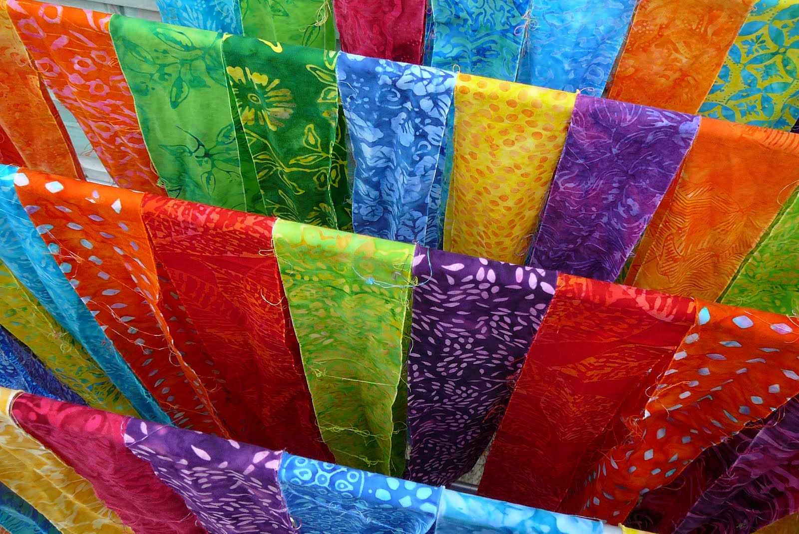 Fluffy Sheep Quilting Washing Batiks In Way Over My Head