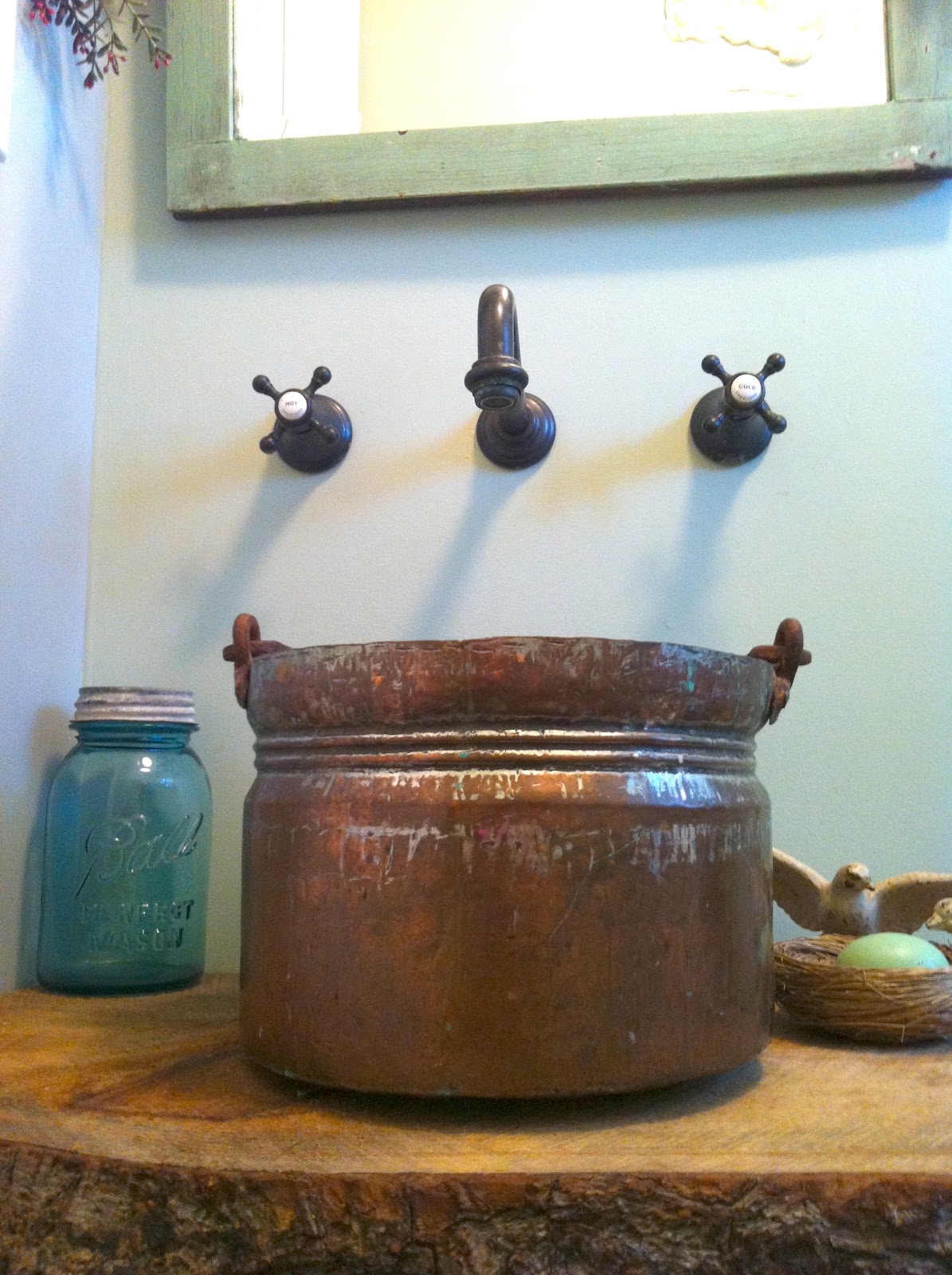 DIY Easy Peasy Copper Bucket Vessel Sink !!! Tobi Britton's Living Green