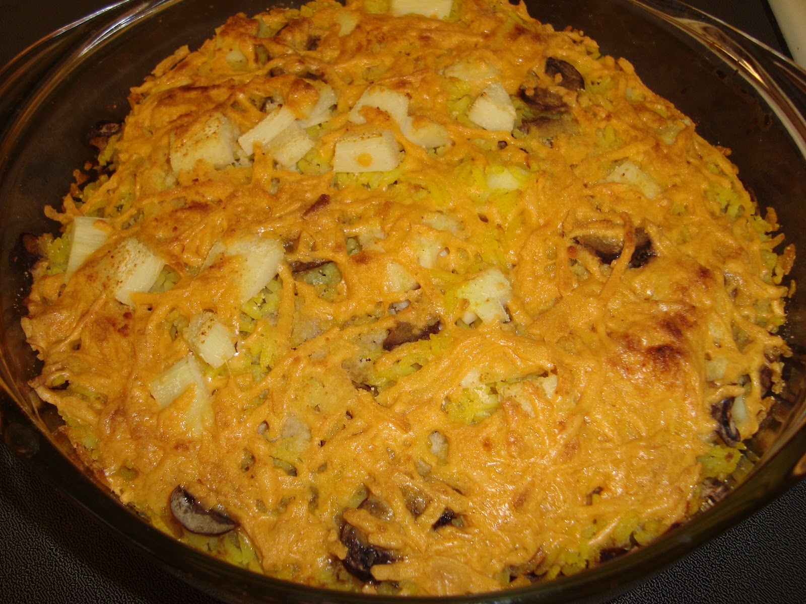 Eat your veggies Rice Casserole with Hearts of Palm