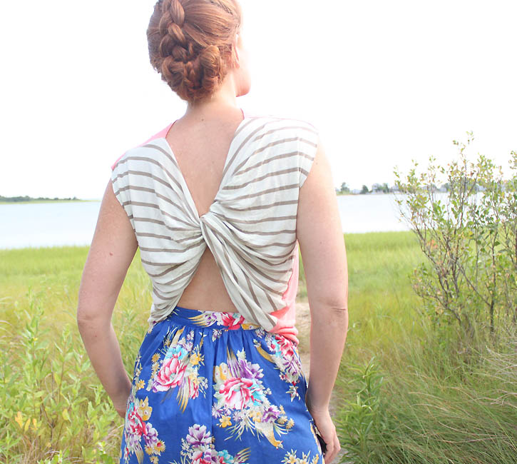 DIY twist back top Gina Michele
