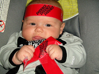 Baby in an evidence locker