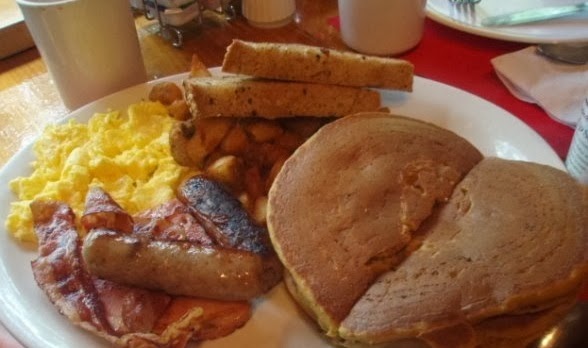 Image result for home fries sausage pancakes bacon