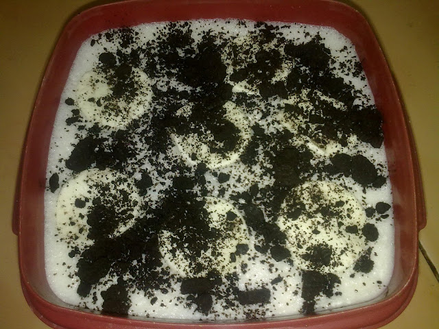 resepi puding, resepi puding oreo, resepi puding aiskrim oreo