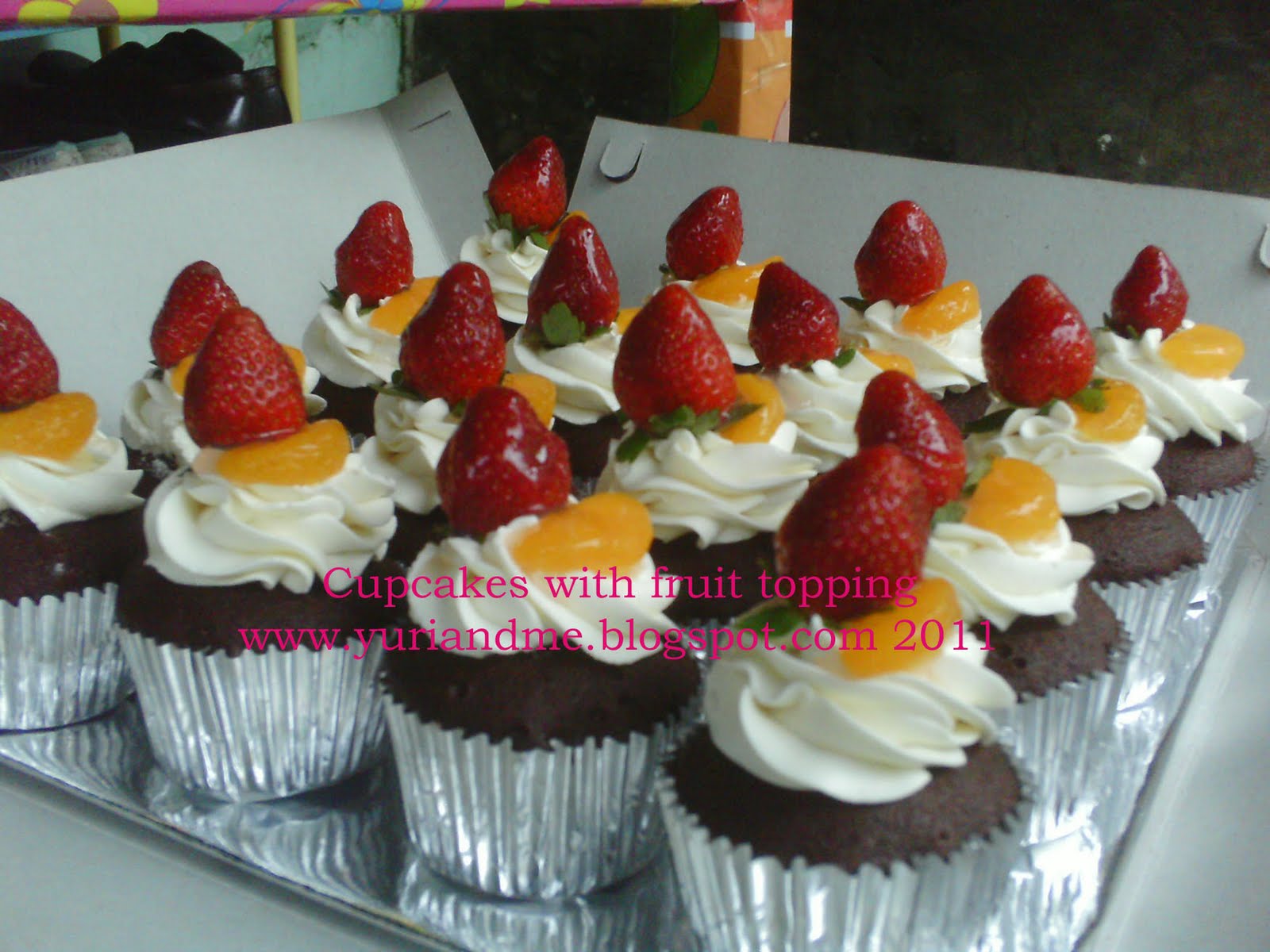 Dapur Yuri Online Cake Shop Fruit cupcakes