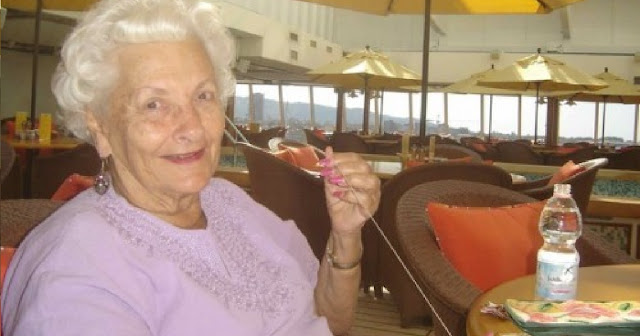 He asked an old lady why she's alone on a cruise He asked an old lady why she's alone on a cruise