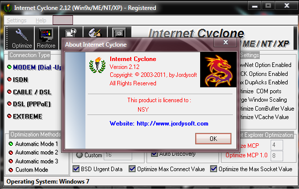 Internet Cyclone 2.12 Serial