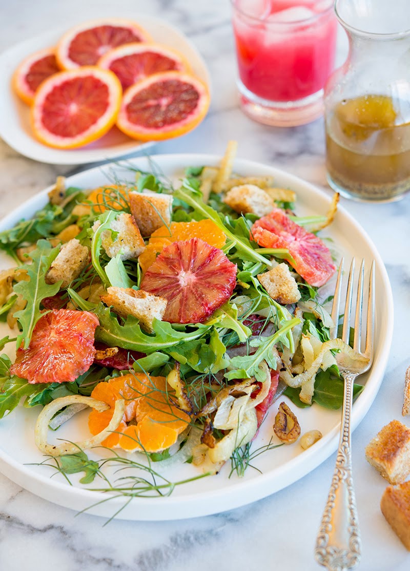 Blood Orange and Roasted Fennel Salad WILD GREENS & SARDINES
