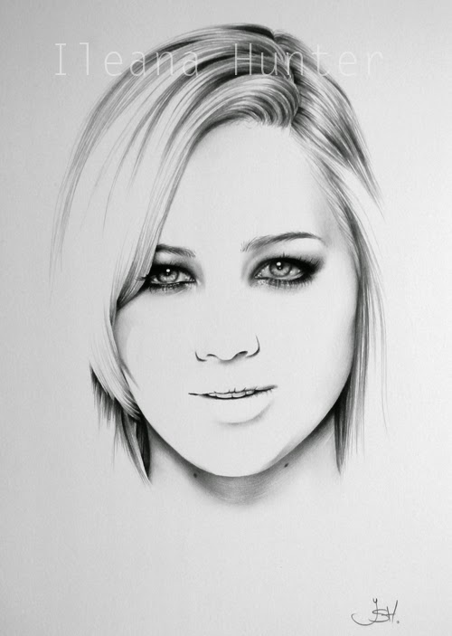 02-Jennifer-Lawrence-Ileana-Hunter-Recognise-Portrait-Drawings-Detail-www-designstack-co