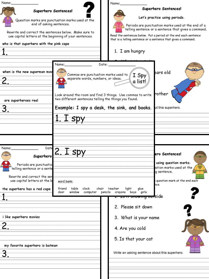 First Grade Spies: Superhero centers and a sale...