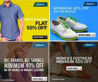 Men / Women Top Brand Footwear & Clothing: Min 40% Off - Max 72% Off