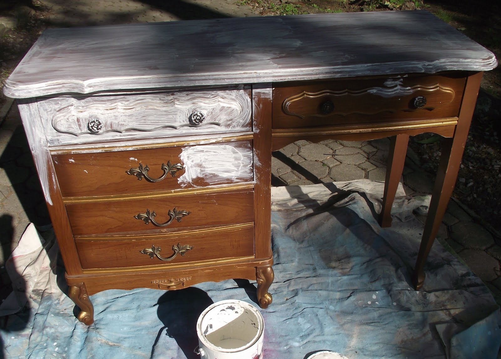 Serendipity Chic Design French Country Desk Vanity