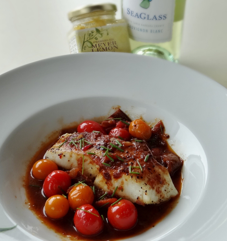 ...a quiet life... halibut with soy lemon sauce