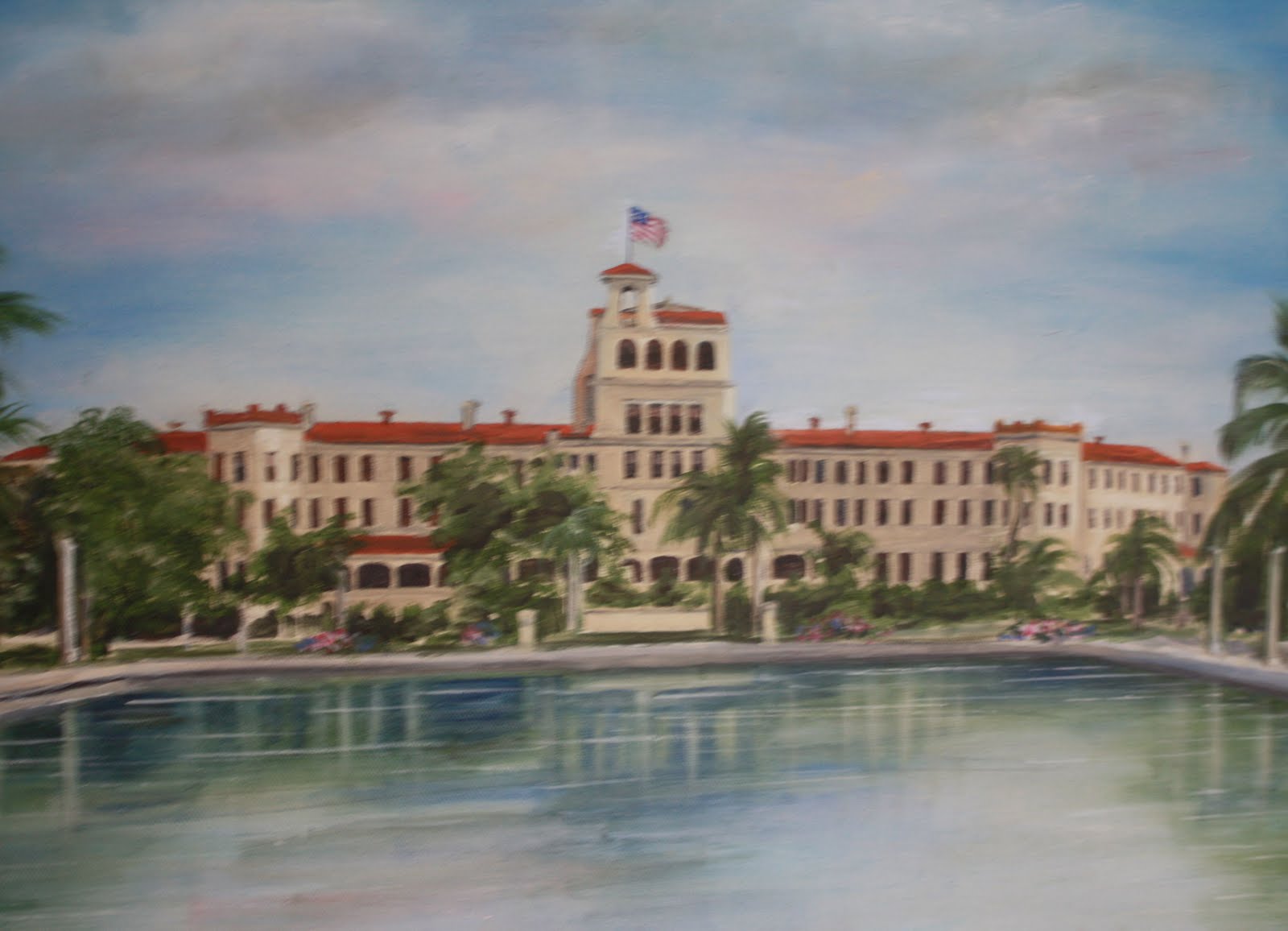 Punta Gorda Florida Daily Photo Painting Of The Old Painting Of The Old Punta Gorda Hotel Charlotte Harbor