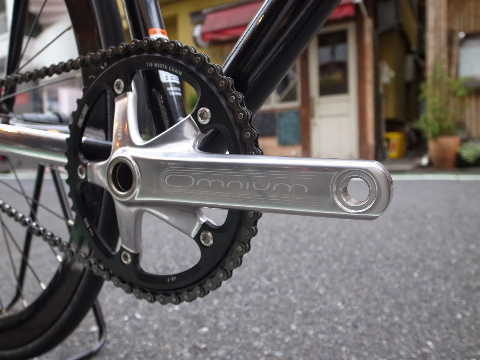 スラム オムニウム ピスト クランク 165ミリ SRAM スラム OMNIUM オムニウム クランクセット 黒 ブラック