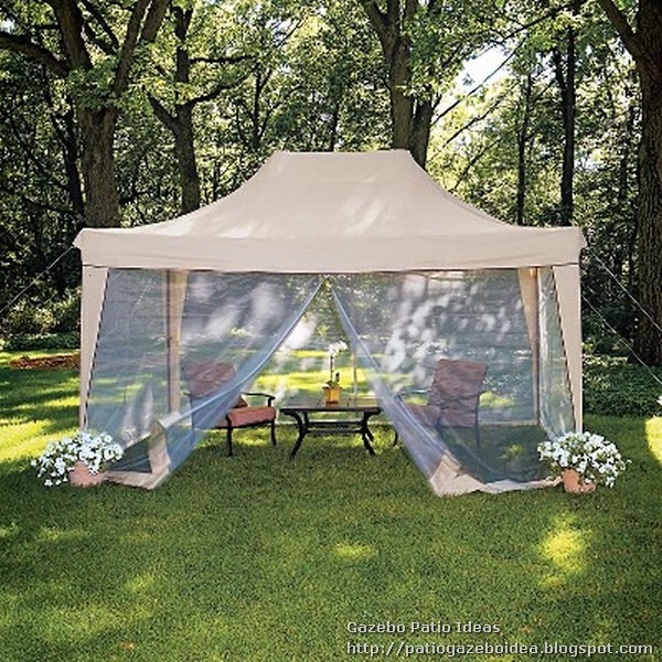 Patio Gazebo with Grass Idea for Village and City Patio Gazebo Design