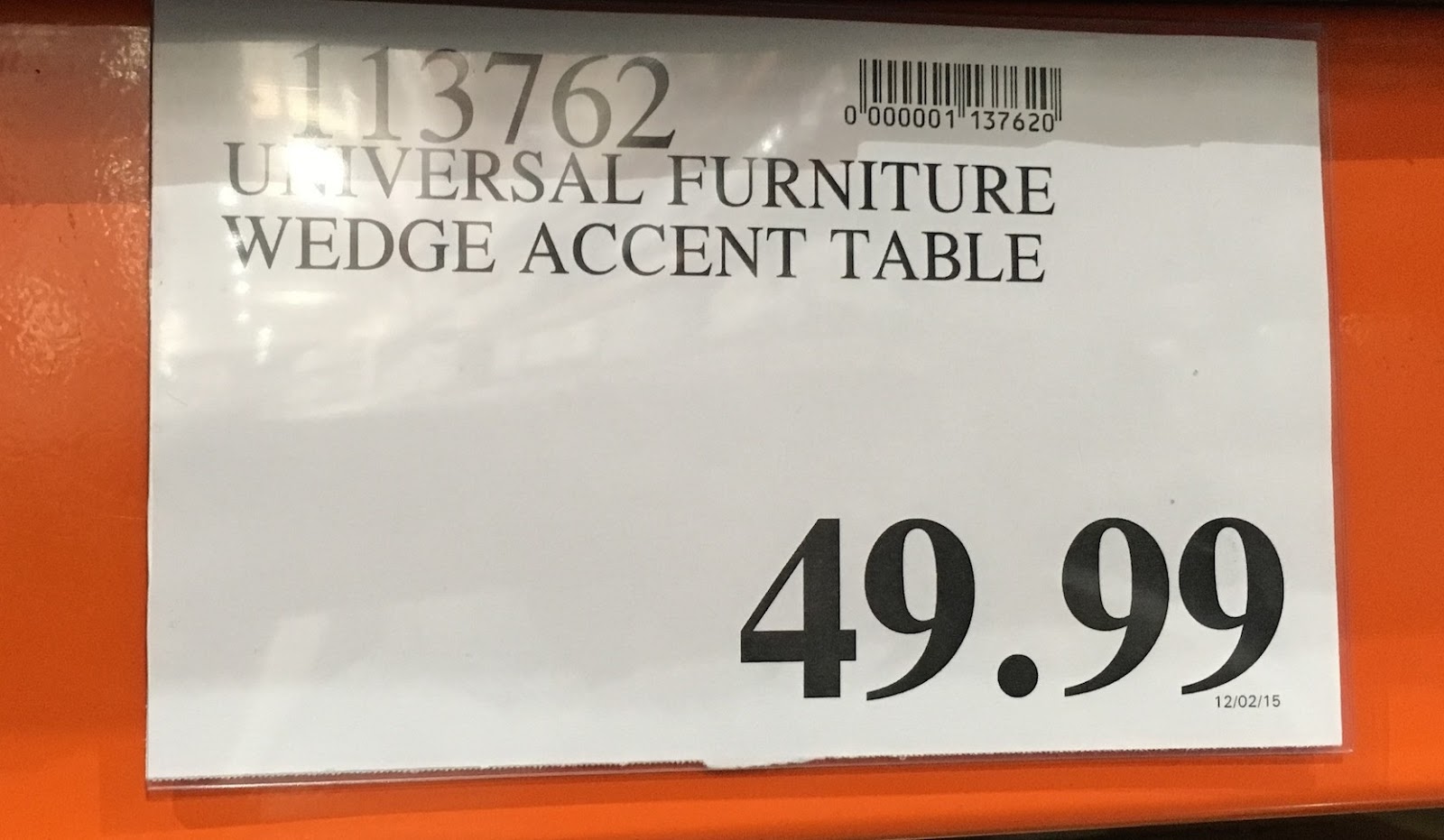 Universal Furniture Broadmoore WedgeShaped Accent Table Costco Weekender