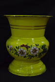 Yellow Colour Spitton with Embosed Motif