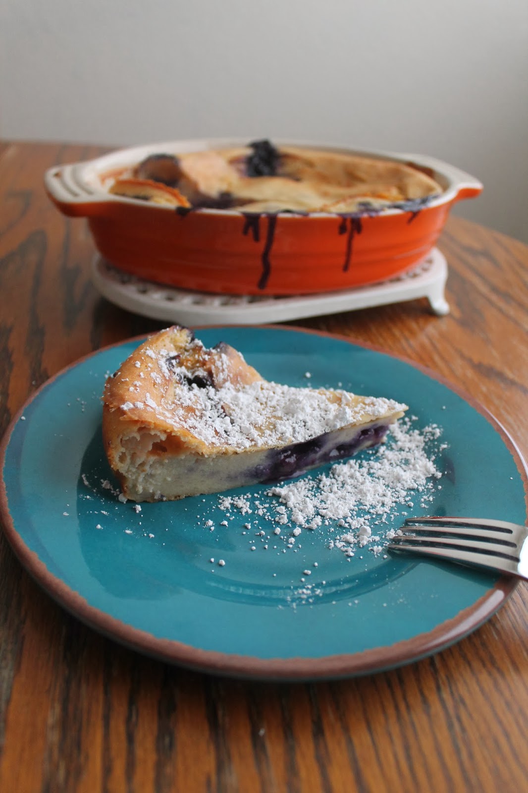 Blueberry Custard Cake Flora Foodie