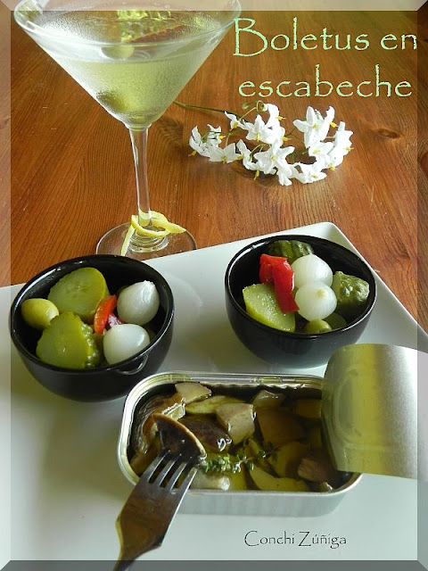 Boletus En Escabeche
