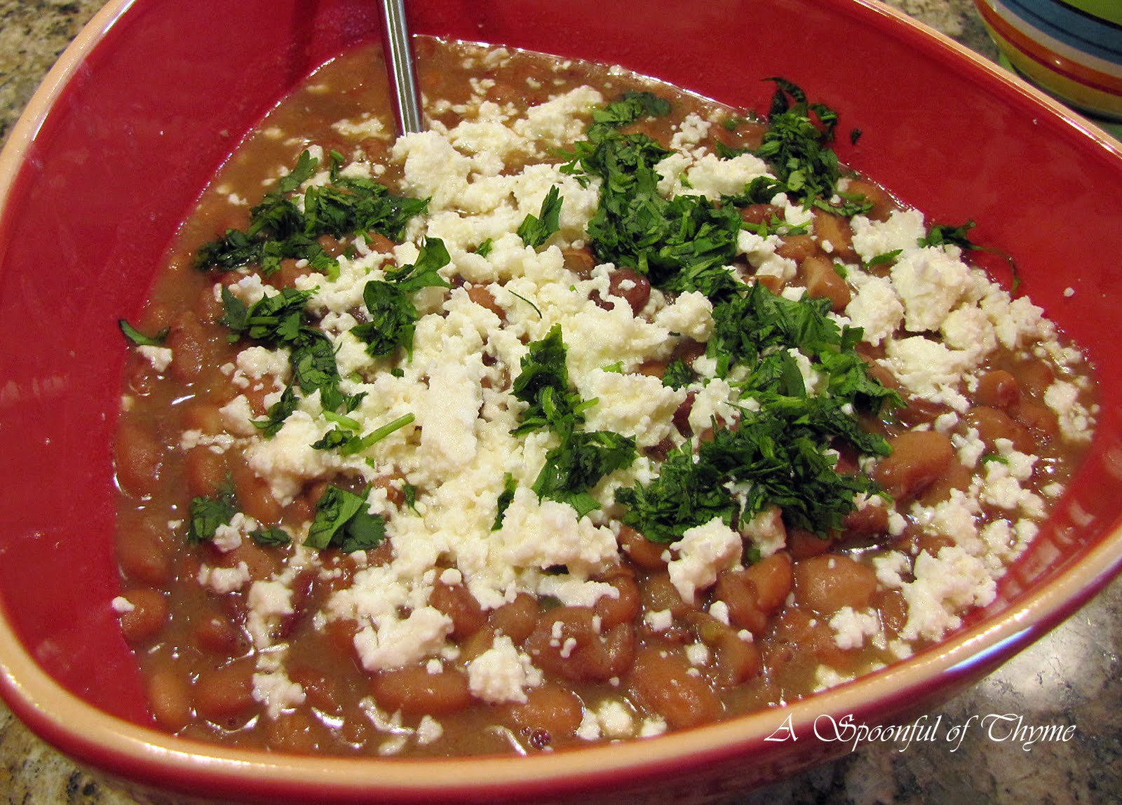 And Now for the BaconSimmered Pinto Beans!