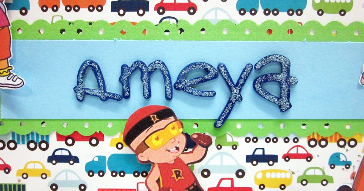 snehal's creations Name plate for a little boy.
