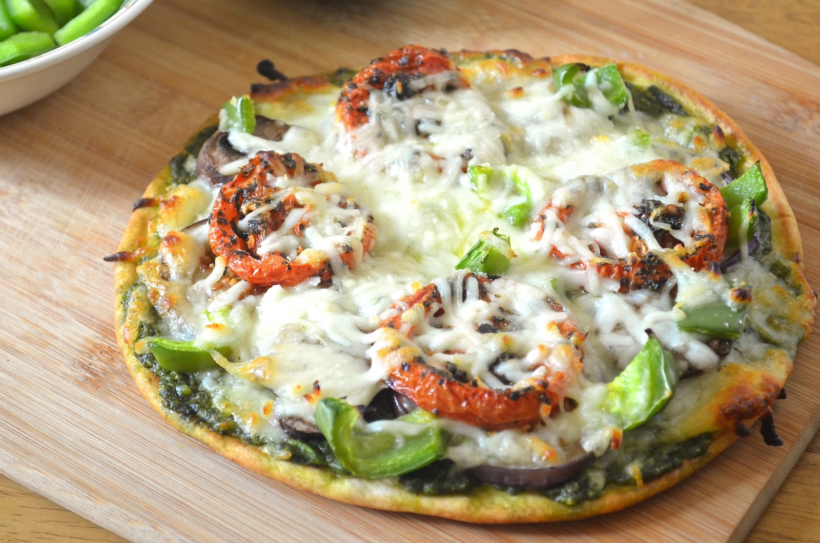 Dishing With Divya Crispy Whole Wheat Flatbread with Oven Roasted