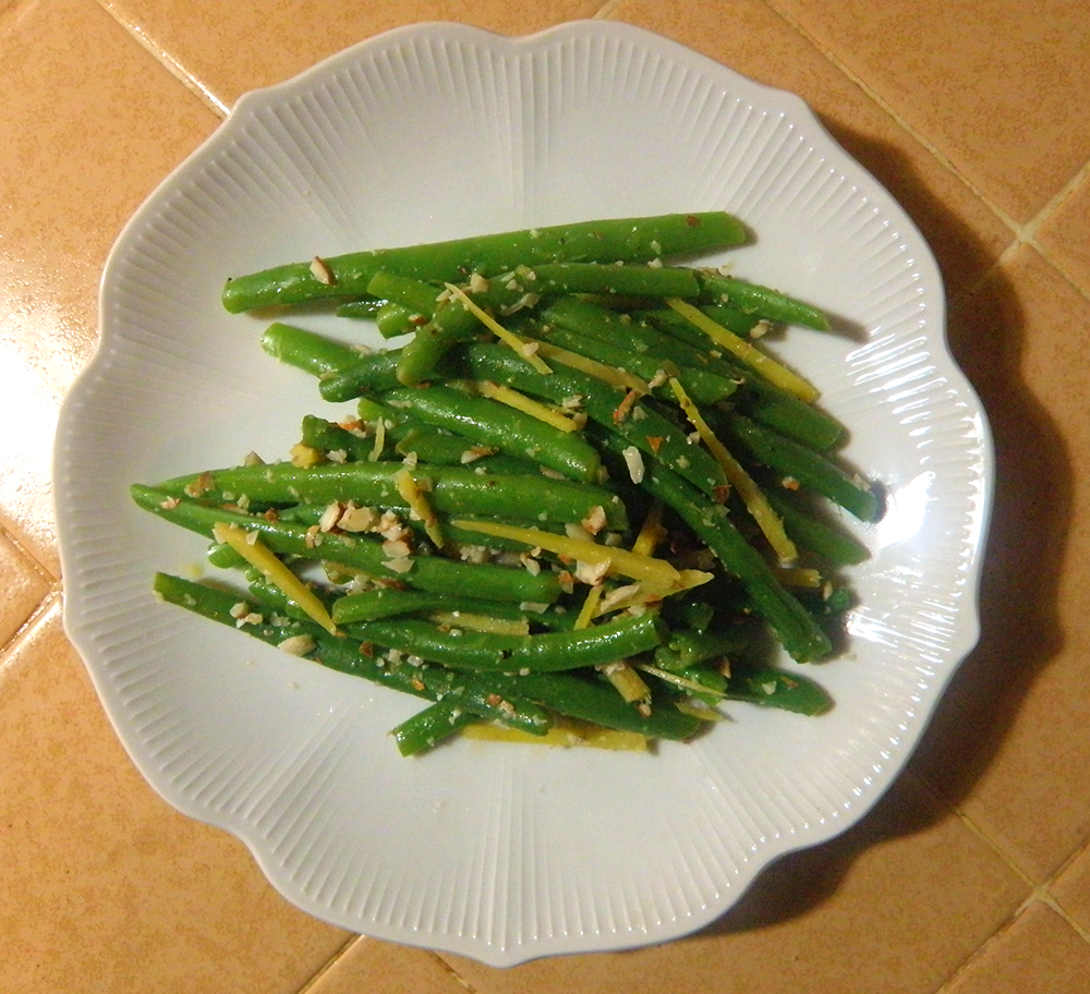 Seasonal Eating LemonGinger Green Beans