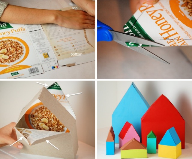 Kitchen Corners Cereal Box Houses