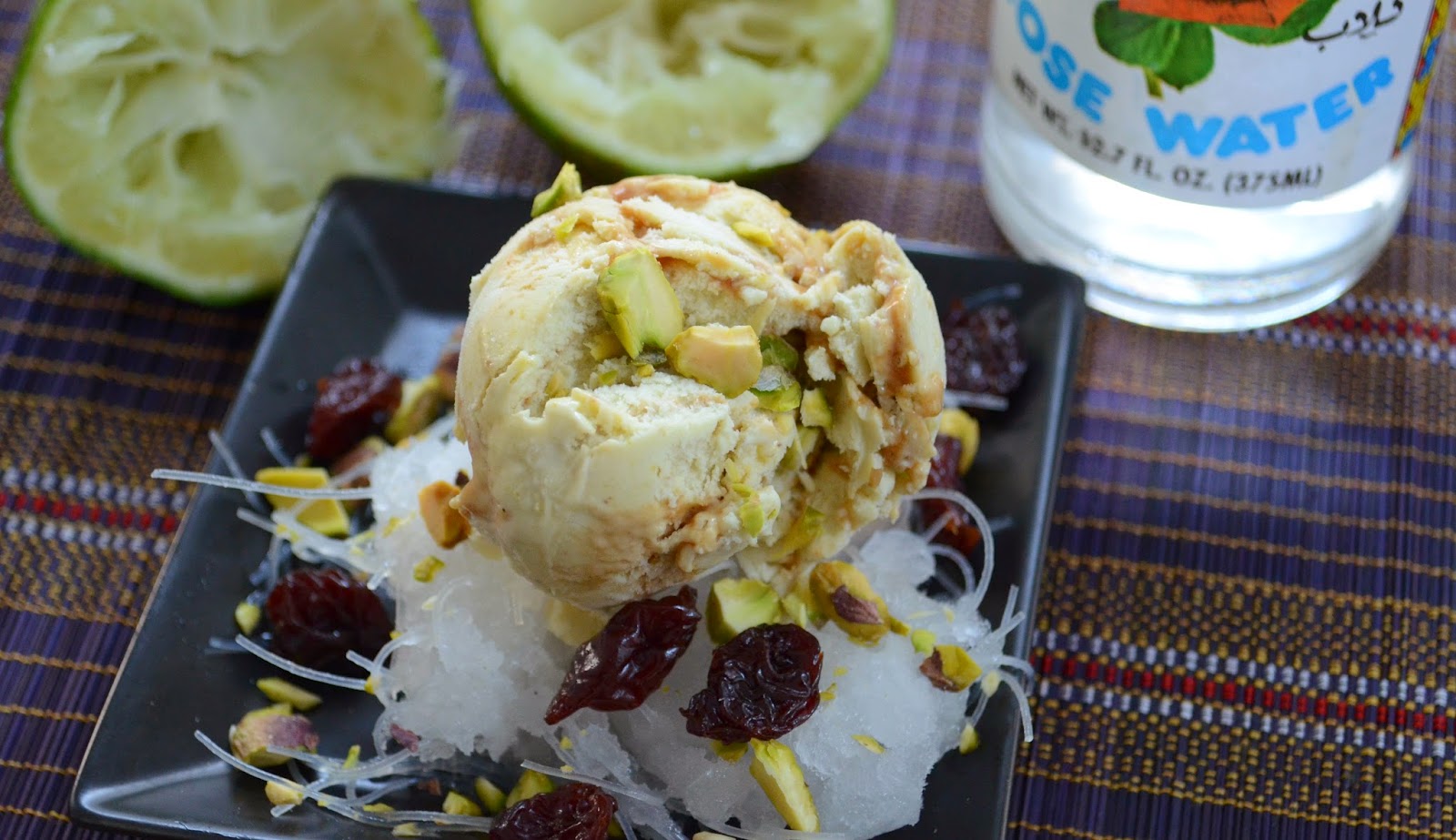 Ice Cream Daily Persian Faloodeh and Pistachio Ice Cream (for Nowruz)