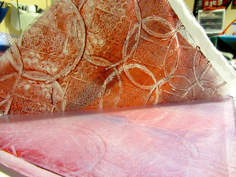 How to MonoPrint on Fabric with Gel Printing Plates