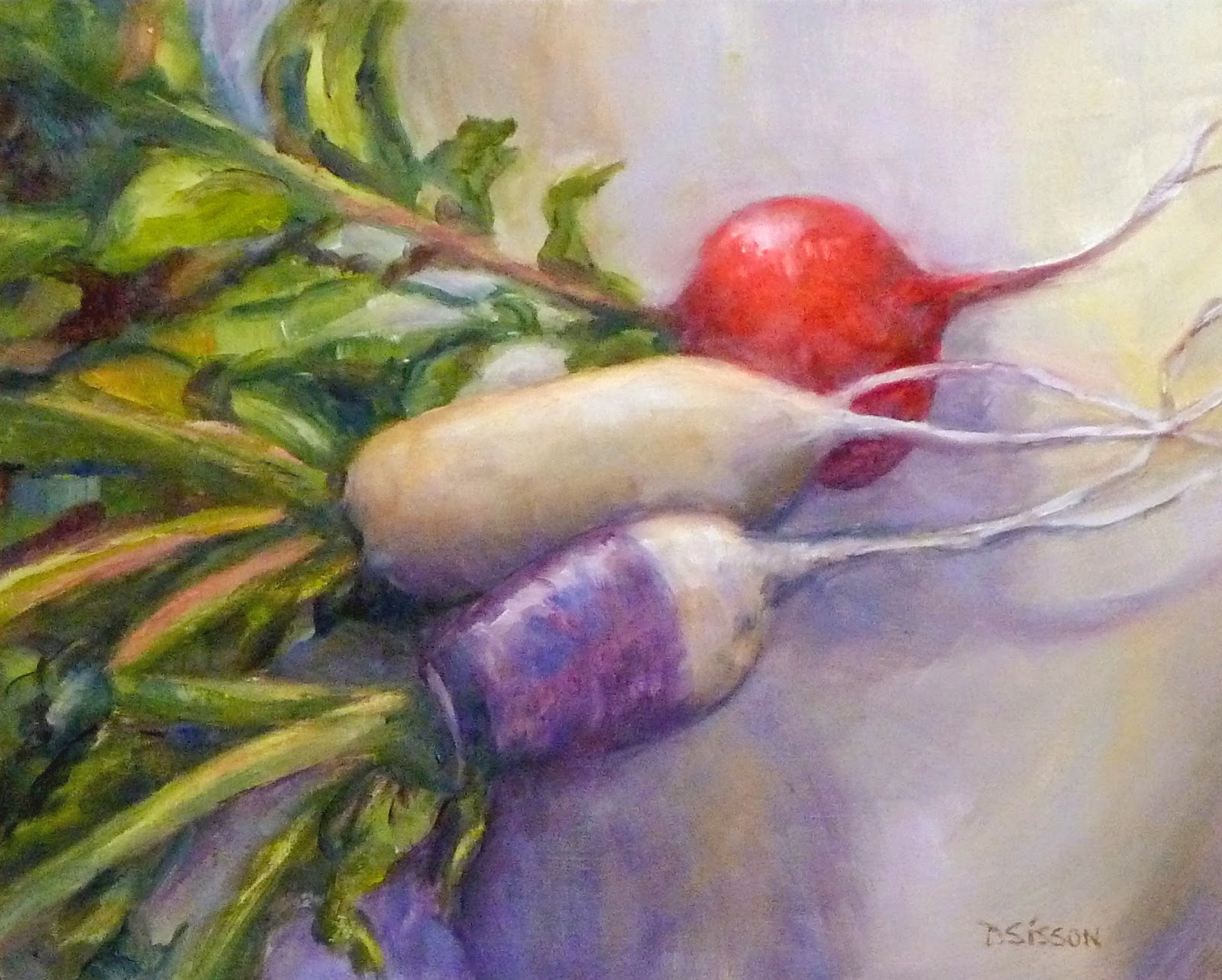 Daily Painting Projects Radical Radishes Oil Painting Vegetables Still Life Art Kitchen Garden Food