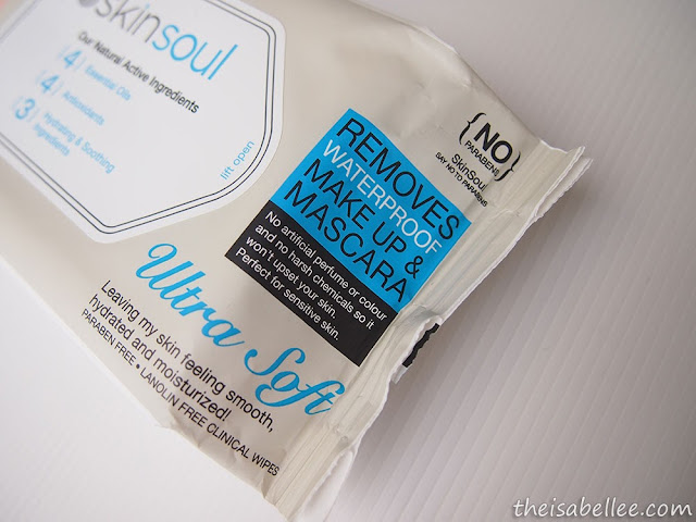 SkinSoul Ultra-Soft Facial Towelettes removes waterproof makeup and mascara