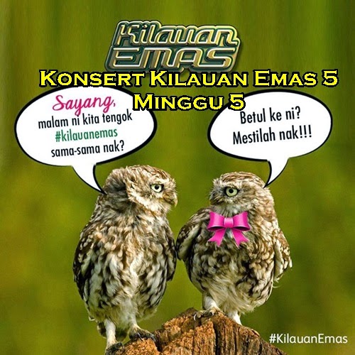 Konsert Kilauan Emas 5 minggu 5, senarai lagu peserta wanita dan lelaki Konsert Kilauan Emas kelima minggu kelima, gambar Konsert Kilauan Emas 5 minggu 5, senarai peserta, biodata, profil peserta Kilauan Emas ke 5 , tagline Kilauan Emas: Otai Masih Berbisa! persembahan artis pembukaan Konsert KE5 minggu 5, Zul dan Zaman tersingkir Kilauan Emas 5 konsert minggu ke 5