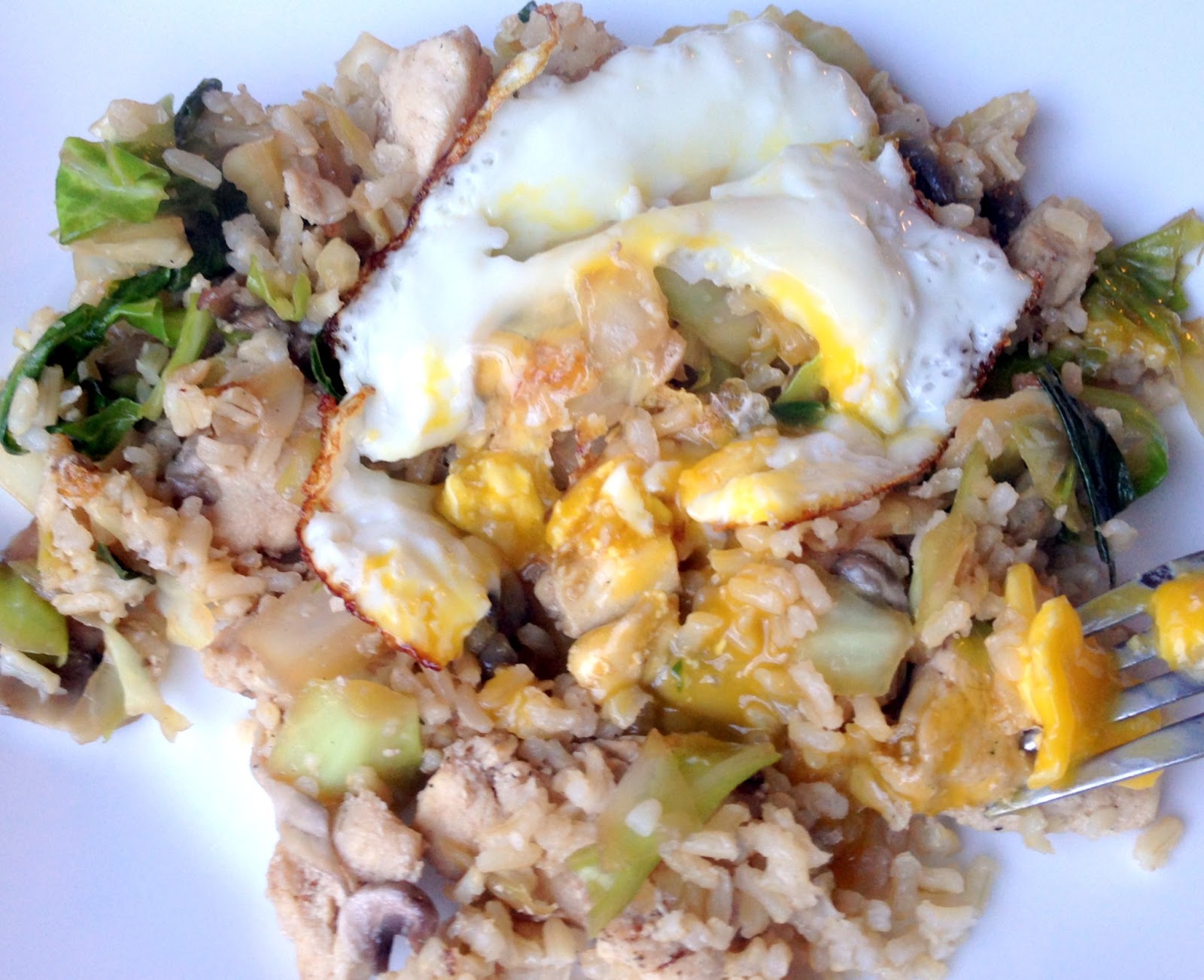 Attack of the Hungry Monster Healthy Fried Brown Rice with Chicken