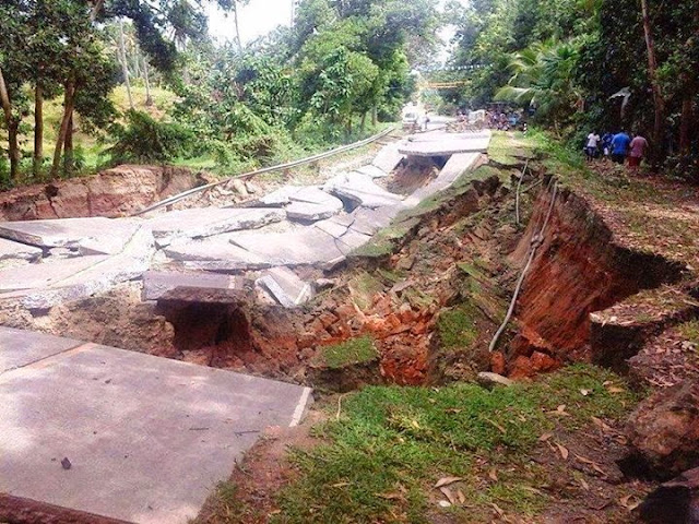 Not passable roads in Getafe, Bohol | Cebu Bohol Earthquake