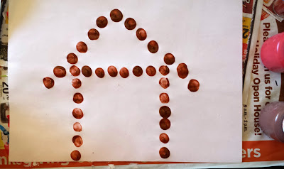 jesus in a manger fingerprint craft