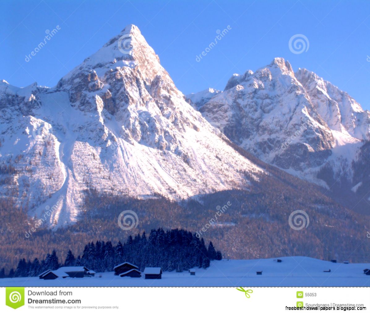Snowy Mountain Peaks Stock Photos Image 55053 Snowy Mountain Peaks Stock Photos Image 55053