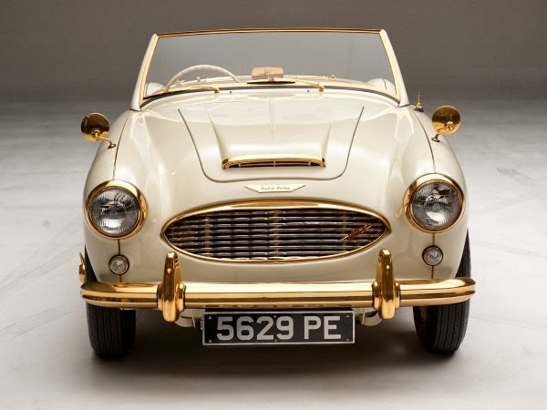Gold-plated Austin Healey: yours for $1 million