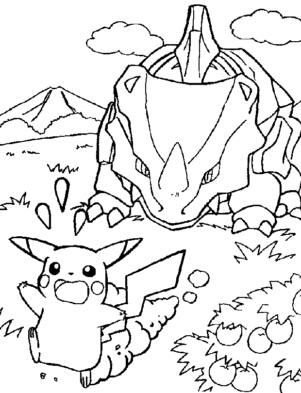 pokemon coloring pages. enemy pokemon coloring pages