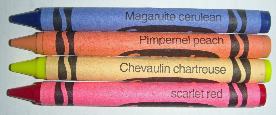 Unique Color Names the crayon blog: rare and not rare: a visual look at crayola Unique Color Names the crayon blog: rare and not rare: a visual look at crayola