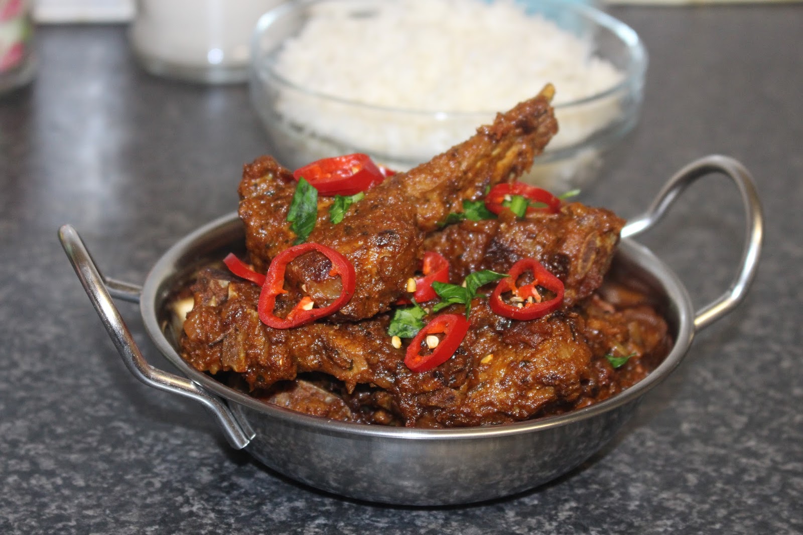 nosaibasfood ) Lamb chop curry Nosaiba style )